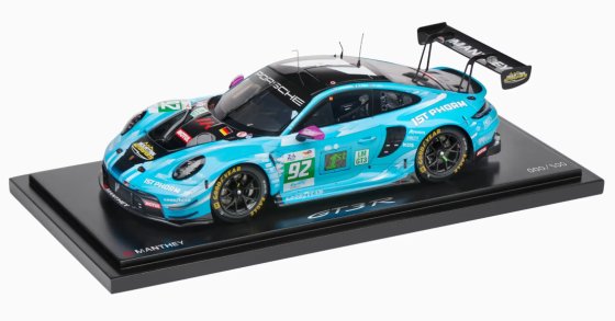 PORSCHE - 911 992 GT3 R 4.2L TEAM MANTHEY 1st PHORM N 92 WINNER LMGT3 CLASS 24h LE MANS 2025 RICCARDO PERA - RICHARD LIETZ - RYAN HARDWICK -  WITH SHOWCASE 