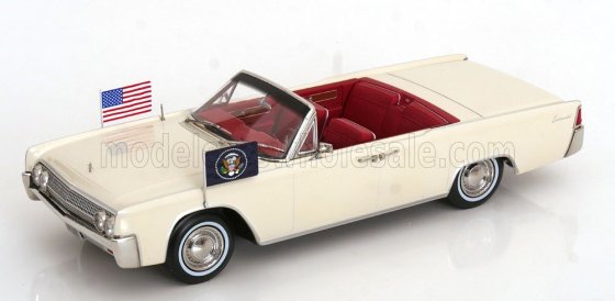 LINCOLN - CONTINENTAL CABRIOLET PRESIDENTIAL 1963 JOHN FITZGERALD KENNEDY - WHITE