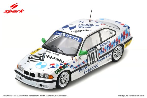 BMW M3 E36 No.101 Heico Dienstleistungen Winner Nürburgring 24H 1994 K. Wlazik - F. Katthöfer - F. Rosterg