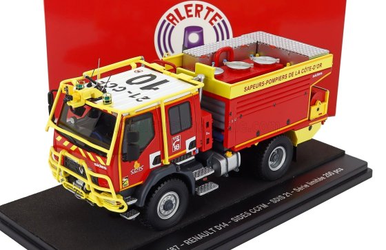 RENAULT - D14 TANKER TRUCK DOUBLE CABINE SIDES CCFM SDIS 21 SAPEURS POMPIERS DE LA COTE D'OR 2-ASSI 2019 