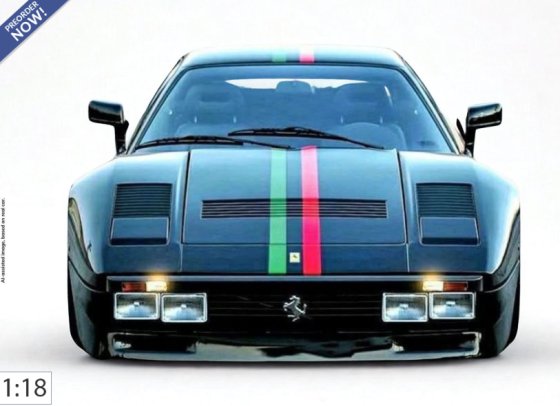 Ferrari 288 GTO Nero DS with stripes