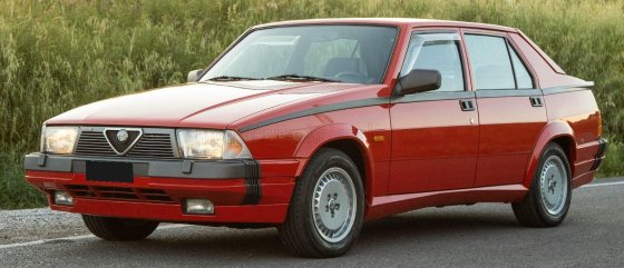 ALFA ROMEO 75 3.0 V6 AMERICA 1987 -  6 OPENINGS - ROSSO ALFA RED