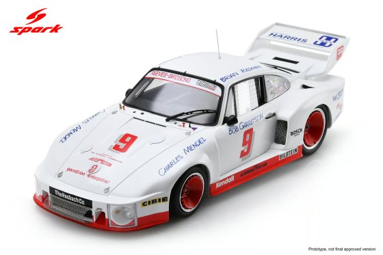 Porsche 935 nr. 9, winnaar van de 12 uur van Sebring in 1978, bestuurd door B. Redman, C. Mendez en B. Garretson.