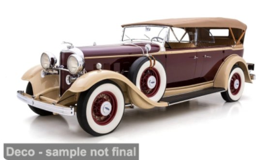 FORD - LINCOLN KB CABRIOLET CLOSED 1932 - ASCOT MAROON