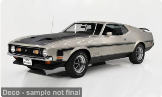 FORD - MUSTANG BOSS 351 RAM AIR COUPE 1971 - GREY BLACK