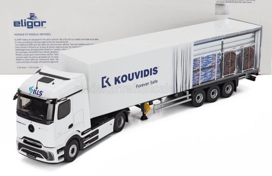 MERCEDES BENZ - E-ACTROS 600 TRUCK  KOUVIDIS TRANSPORTS 2025 - WHITE