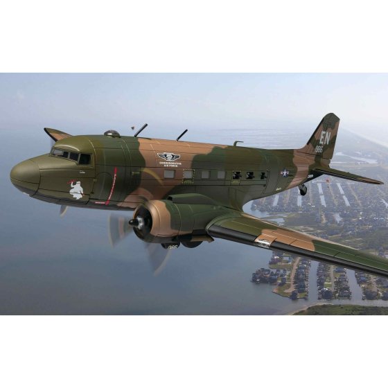 DOUGLAS - AC-47 GUNSHIP MILITARY AIRPLANE SPOOKY 086 COMMEMORATIVE AIR FORCE 1944 - MILITARY CAMOUFLAGE