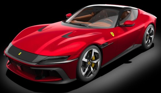FERRARI - 12CILINDRI 2024 - MODEL-KIT - ROSSO IMOLA - RED