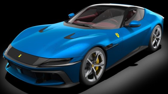 FERRARI - 12CILINDRI 2024 - MODEL-KIT - BLUE CORSA