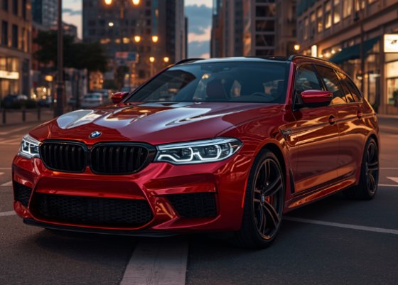  BMW M5 TOURING PERFORMANCE PARTS 2024 RED METALLIC