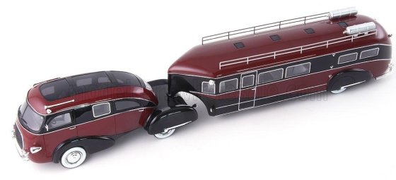 ZEPHYR - LAND YACHT MOTORHOME USA 1936 - RED BLACK