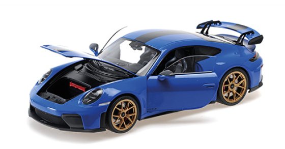 PORSCHE 911 (992.2) GT3 – 2025 – BLUE W/WEISSACH AND GOLD WHEELS