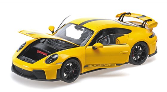 PORSCHE 911 (992.2) GT3 – 2025 – YELLOW W/BLACK WHEELS AND STRIPES