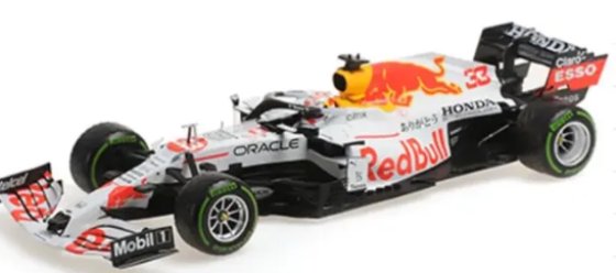  RED BULL RACING HONDA RB16B MAX VERSTAPPEN 2ND TURKISH GP 2021 W/FIGURINE