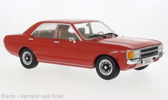 Ford Consul, rood, 1972