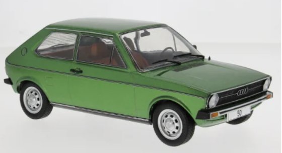 Audi 50, groen, 1975