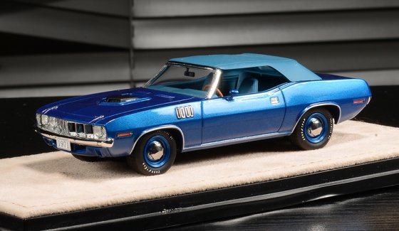 PLYMOUTH - HEMI CUDA CONVERTIBLE CLOSED 1971 - TURE BLUE MET