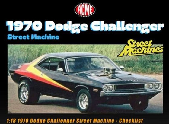 DODGE - CHALLENGER STREET MACHINE CHECKLIST COUPE 1970 - BLACK