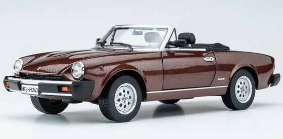 FIAT - 124 PININFARINA SPIDER EUROPA CABRIOLET SOFT-TOP 1982 - BROWN MET