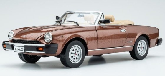 FIAT - 124 PININFARINA SPIDER EUROPA CABRIOLET SOFT-TOP 1982 - LIGHT BROWN MET