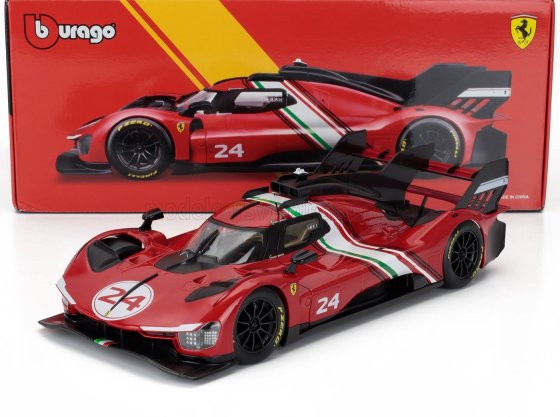 FERRARI - 499P 3.0L TURBO V6 N 24 MODIFICATA 2024 - RED YELLOW BLACK