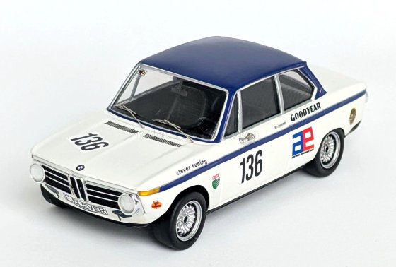 BMW - 1602 N 136 300Km NURBURGRING 1971 HELMUT ELMAR CLEVER - WHITE BLUE LIMITED 150 ITEMS