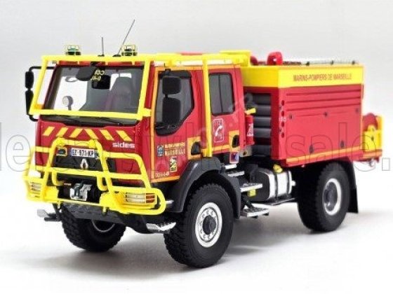 RENAULT - D14 TANKER TRUCK DOUBLE CABINE SIDES CCFM BMPM SAPEURS POMPIERS MARINS DE MARSEILLE 2-ASSI 2019