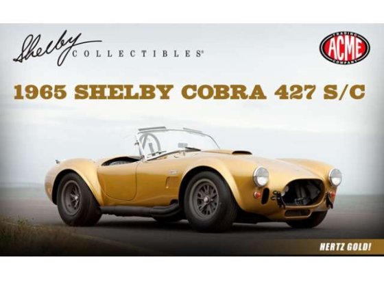 SHELBY COBRA 427 S/C SPIDER 1965 - HERTZ GOLD