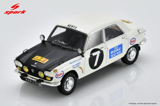Peugeot 204 No.7 East African Safari Rally (class winner) 1967 H. Lionnet - P. Cliff