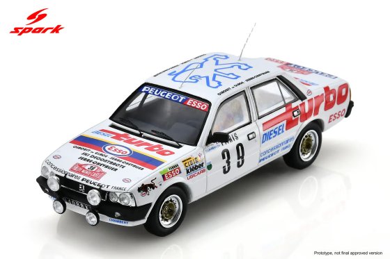 Peugeot 505 Turbo Diesel No.39 Monte Carlo Rally 1981 C. Laurent - J. Marche