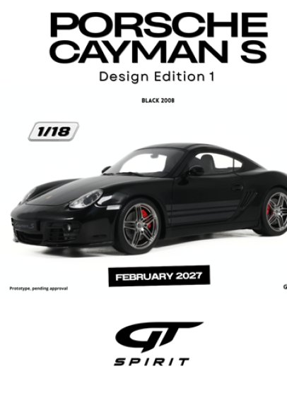 PORSCHE CAYMAN S DESIGN EDITION 1 BLACK 2008
