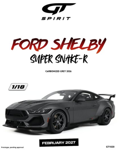 FORD SHELBY SUPER SNAKE-R CARBONIZED GREY 2026
