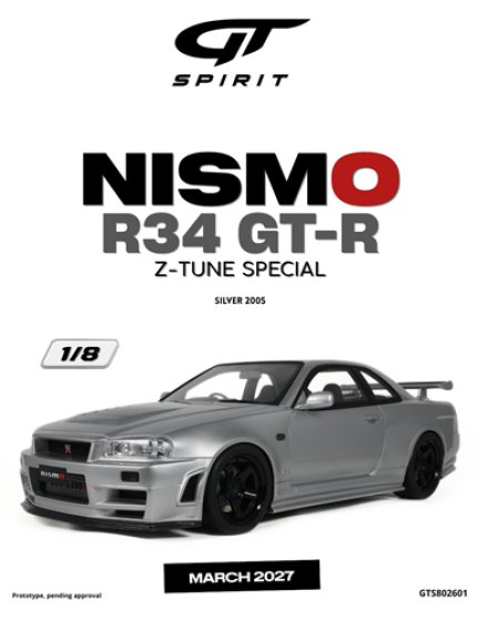 NISMO R34GT-R Z-TUNE SPECIAL SILVER 2005