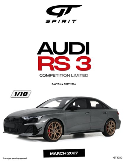 AUDI RS 3 COMPETITION LIMITED DAYTONA GREY 2026