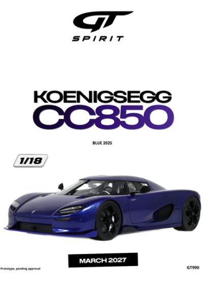 KOENIGSEGG CC850 BLUE 2025