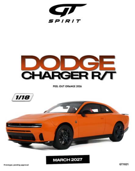 DODGE CHARGER R/T PEEL OUT ORANGE 2026