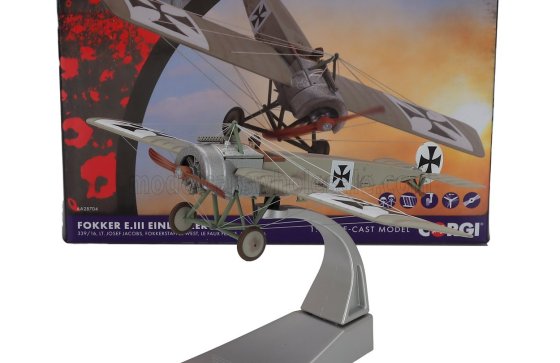 FOKKER - E.III EINDECKER MILITARY AIRPLANE LT. JOSEF JACOBS - MILITARY GREEN