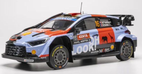 Hyundai i20 N Rally1, Rally Kenia, 2026, #16, A.Fourmaux/A.Coria, 1:18