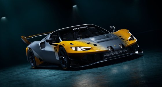 FERRARI - 296 GT MODIFICATA LAUNCH VERSION 2026 - WITH SHOWCASE - YELLOW GREY