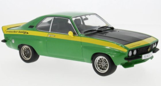 Opel Manta A Irmscher, vert/jaune, 1974, 1:18