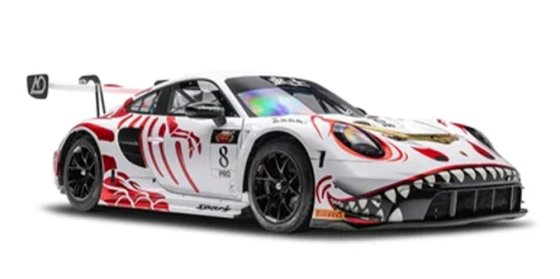  PORSCHE GT3 R N°8 AO Racing WINNER 1000km Suzuka 2026-Heinrich-Picariello-Andlauer W/Board