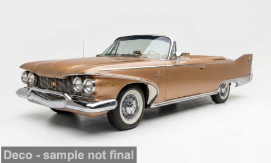PLYMOUTH - FURY CONVERTIBLE CABRIOLET OPEN 1960 - CARAMEL MET