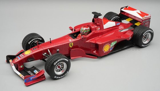 FERRARI - F1 F399 SCUDERIA FERRARI N 4 FRENCH GP WITH RAIN TIRES (with pilot figure) 1999 EDDIE IRVINE - RED