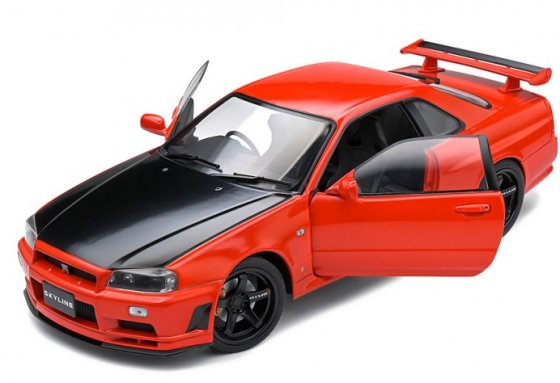 NISSAN - SKYLINE GT-R (BNR34) COUPE 1999 - RED BLACK