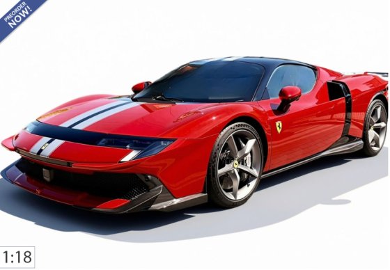 Ferrari 849 Testarossa Assetto Fiorano Rosso Corsa with argento Nurburgring and blu America stripes