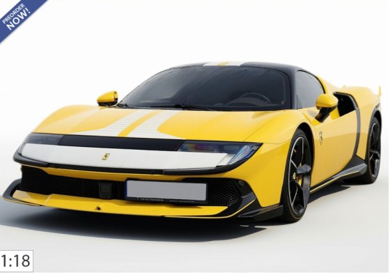 Ferrari 849 Testarossa Assetto Fiorano Giallo Modena with Bianco Cervino livery